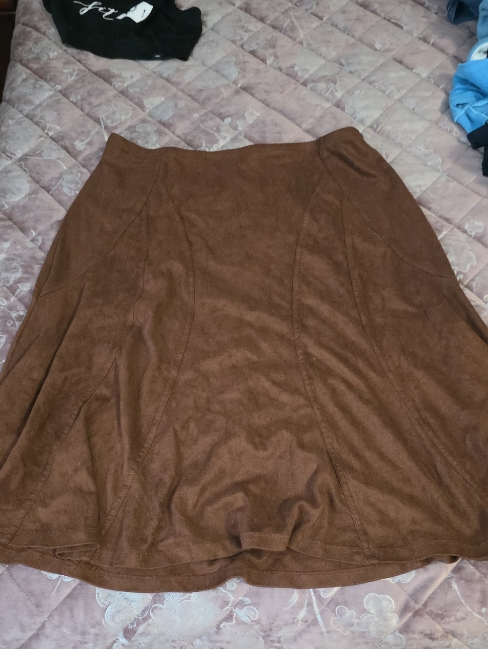 Brown Knee Length Women's Skirt